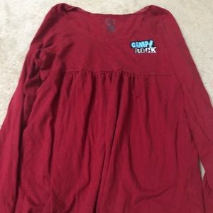Red camp rock shirt